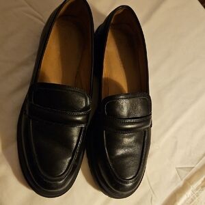 Madewell Black Leather Flats